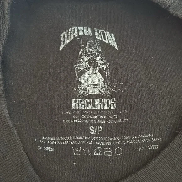Death Row Records Black T-Shirt - Picture 2 of 2